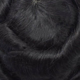 AddBeauty Swiss Lace & PU Toupee Replacement Systems Handmade Men Wig Hairpiece Natural Remy Indian Human Hair 6 Inch