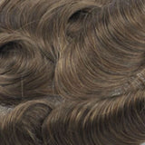 AddBeauty Swiss Lace & PU Toupee Replacement Systems Handmade Men Wig Hairpiece Natural Remy Indian Human Hair 6 Inch