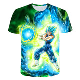 2019 Summer Kids Dragon Ball Z T Shirt 3D Print Anime Goku Vegeta T-shirts Dragonball Shirt 100% Polyester Children Clothes