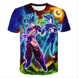 2019 Summer Kids Dragon Ball Z T Shirt 3D Print Anime Goku Vegeta T-shirts Dragonball Shirt 100% Polyester Children Clothes