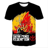 2019 Summer Kids Dragon Ball Z T Shirt 3D Print Anime Goku Vegeta T-shirts Dragonball Shirt 100% Polyester Children Clothes