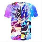 2019 Summer Kids Dragon Ball Z T Shirt 3D Print Anime Goku Vegeta T-shirts Dragonball Shirt 100% Polyester Children Clothes