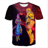 2019 Summer Kids Dragon Ball Z T Shirt 3D Print Anime Goku Vegeta T-shirts Dragonball Shirt 100% Polyester Children Clothes