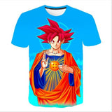 2019 Summer Kids Dragon Ball Z T Shirt 3D Print Anime Goku Vegeta T-shirts Dragonball Shirt 100% Polyester Children Clothes