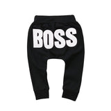 Pudcoco Cute Fashion Kids Baby Boys Girls Pants BOSS Letter Bottoms Trousers Leggings Harem Pants Casual Cotton Outfit 1-5T