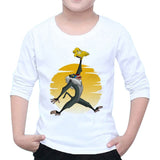 Cartoon Fashion Lion king Print Kids T Shirts Boys/Girls Hip hop O-neck Children's Long Sleeve Tops Y32-6