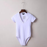 2019 V Neck Bodysuit Women Summer Jumpsuits Short Body Suit Women's Shorts Playsuit Rompers Body for Women