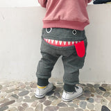 MUQGEW Children Clothing Pants 2019 Hot Sale Baby Children Kids Boys Girls Cute Cartoon Shark Tongue Harem Pants Trousers Pants