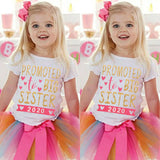 New Kid Baby Girls 2T-7T Toddler 2020 To be Big Sister Short Sleeve T-shirt Clothes