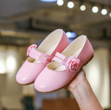 Spring Summer Girls Shoes With Floral Sweet Princess Kids Sandals Soft Cute Flowers Fashion Children's Shoes For 3-11 Y