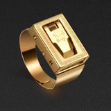 Personality protective ring invisible protection, outdoor cut ropes, men and women self-help ring