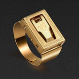 Personality protective ring invisible protection, outdoor cut ropes, men and women self-help ring