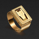 Personality protective ring invisible protection, outdoor cut ropes, men and women self-help ring