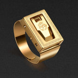 Personality protective ring invisible protection, outdoor cut ropes, men and women self-help ring