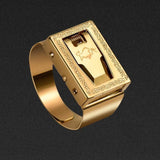 Personality protective ring invisible protection, outdoor cut ropes, men and women self-help ring