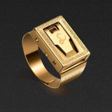 Personality protective ring invisible protection, outdoor cut ropes, men and women self-help ring