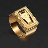 Personality protective ring invisible protection, outdoor cut ropes, men and women self-help ring
