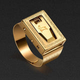Personality protective ring invisible protection, outdoor cut ropes, men and women self-help ring