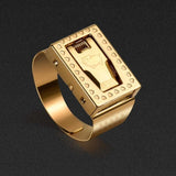 Personality protective ring invisible protection, outdoor cut ropes, men and women self-help ring
