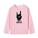 Born To Rock New Kids Tshirt Toddler Boys Fashion Long Sleeve T-shirts Children Autumn Spring Casual Letters Print Clothes
