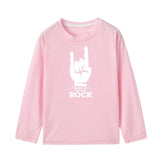 Born To Rock New Kids Tshirt Toddler Boys Fashion Long Sleeve T-shirts Children Autumn Spring Casual Letters Print Clothes