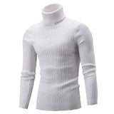 SFIT Autumn Winter Brand Men Sweater O-Neck Striped Slim Men Casual Long Sleeve Patchwork Pollover Sweaters Mens Thin Clothes