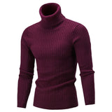SFIT Autumn Winter Brand Men Sweater O-Neck Striped Slim Men Casual Long Sleeve Patchwork Pollover Sweaters Mens Thin Clothes