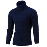 SFIT Autumn Winter Brand Men Sweater O-Neck Striped Slim Men Casual Long Sleeve Patchwork Pollover Sweaters Mens Thin Clothes