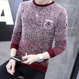 Autumn Korean Fashion Sweater Men Female Sika Deer Pattern Casual  Knitted Pullovers Slim Fit Christmas Gift Male Pull Sweter