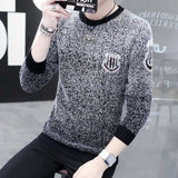 Autumn Korean Fashion Sweater Men Female Sika Deer Pattern Casual  Knitted Pullovers Slim Fit Christmas Gift Male Pull Sweter