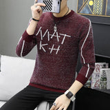 Autumn Korean Fashion Sweater Men Female Sika Deer Pattern Casual  Knitted Pullovers Slim Fit Christmas Gift Male Pull Sweter