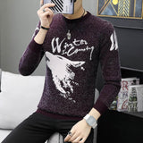 Autumn Korean Fashion Sweater Men Female Sika Deer Pattern Casual  Knitted Pullovers Slim Fit Christmas Gift Male Pull Sweter