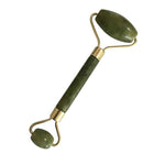 Double Green Jade Roller Facial Roller Face Massager Slimming Face Neck lift masajeador Facial Massage Stone Beauty Health Care