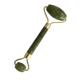 Double Green Jade Roller Facial Roller Face Massager Slimming Face Neck lift masajeador Facial Massage Stone Beauty Health Care