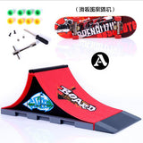 Finger Skateboards Skate Park Ramp Parts for Tech Practice Deck Children Gift Set  Fingerboard Toys