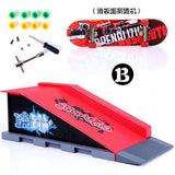 Finger Skateboards Skate Park Ramp Parts for Tech Practice Deck Children Gift Set  Fingerboard Toys