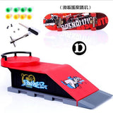 Finger Skateboards Skate Park Ramp Parts for Tech Practice Deck Children Gift Set  Fingerboard Toys