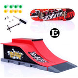 Finger Skateboards Skate Park Ramp Parts for Tech Practice Deck Children Gift Set  Fingerboard Toys
