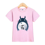 3D starry sky Totoro Kids T shirt Boy Girl New Cotton Spring Tops Shirt 4-14 age baby Clothes Cartoon Cat Print  Long Sleeve Tee