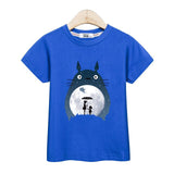 3D starry sky Totoro Kids T shirt Boy Girl New Cotton Spring Tops Shirt 4-14 age baby Clothes Cartoon Cat Print  Long Sleeve Tee