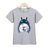3D starry sky Totoro Kids T shirt Boy Girl New Cotton Spring Tops Shirt 4-14 age baby Clothes Cartoon Cat Print  Long Sleeve Tee
