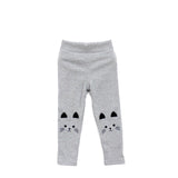 1pc Cute Toddler Baby Girls Kids Skinny Pants Cat Print Stretchy Warm Leggings New