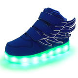 Size 25-37 Children Glowing Sneakers Kid Luminous Sneakers for Boys Girls Led Sneakers with Luminous Sole Lighted Shoes