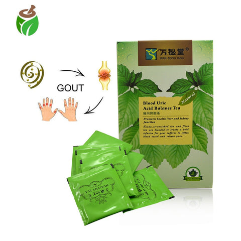 40 pcs/2 Packs Natural Blood Uric Acid Balance Tea Gout Pain Relief arthritis kidney care Enhance immunity Health care Tea